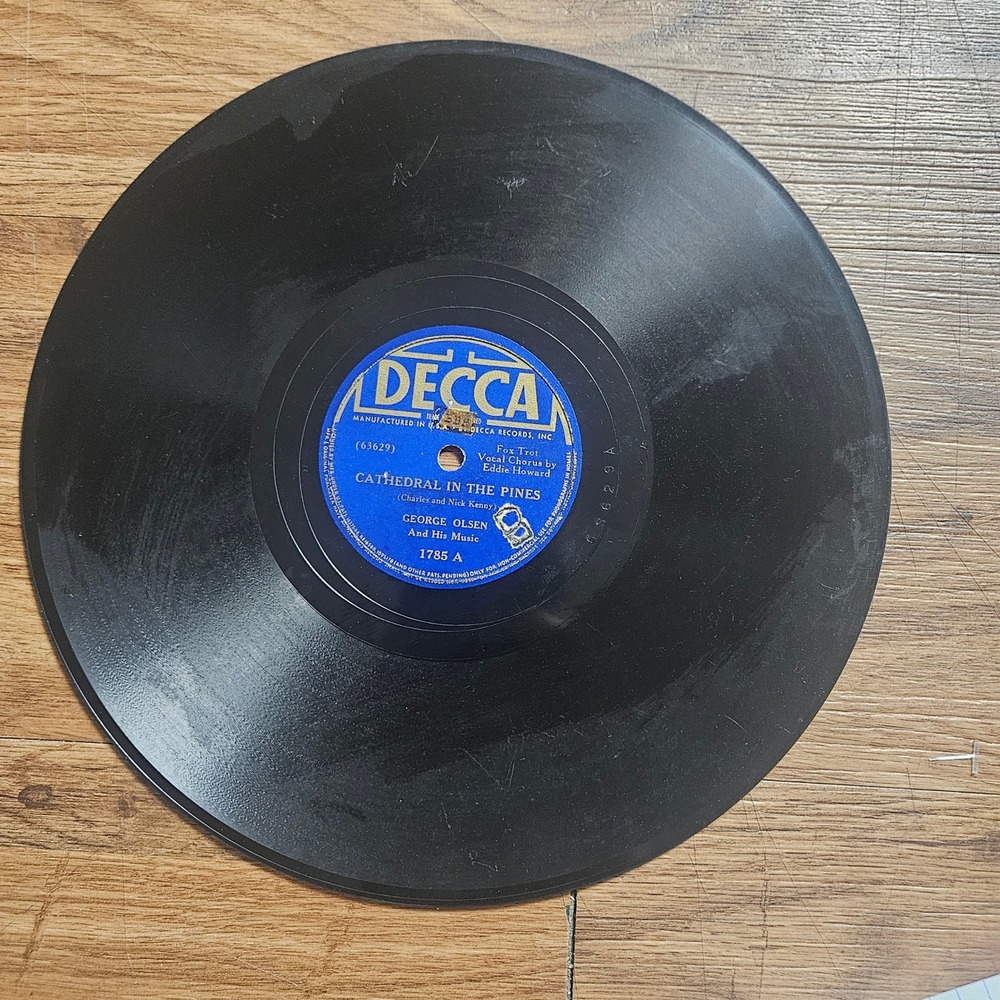 George Olsen And His Music – Cathedral In The Pines 1938 Decca 1785 78RPM V+/V+